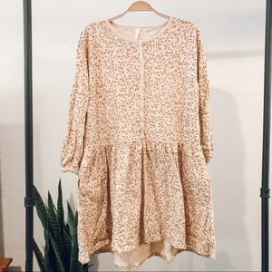 RARE Rylee + Cru Leaf Printed Dress!